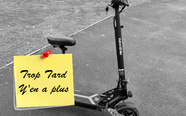 La trottinette électrique rapide et puissante Kukirin G2 (…)