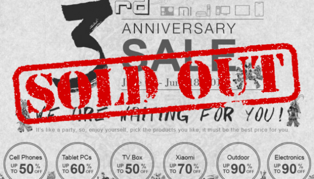 Anniversaire Geekbuying code réduction et ventes (...)