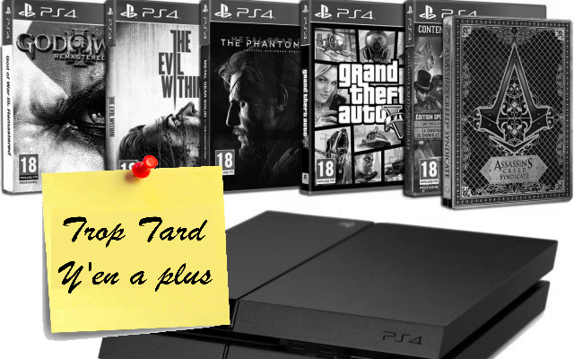 Pack PS4 5 jeux dont Assassin's Creed Syndicate et GTA V (…)