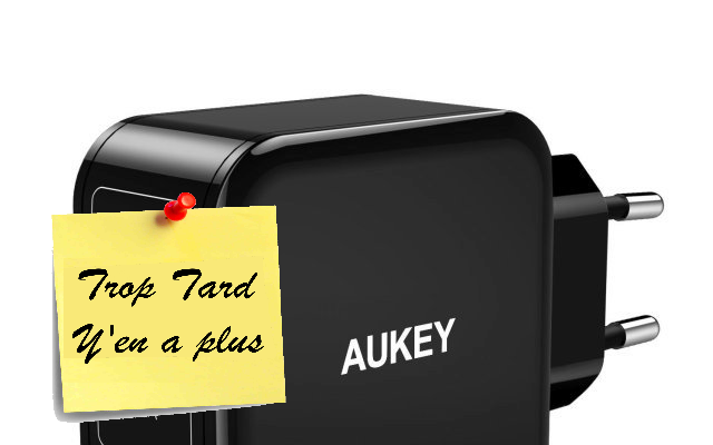 Chargeur USB Aukey charge rapide intelligente AiPower 2 (…)
