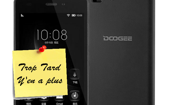 Smartphone Doogee X5 pro, un bon premier prix 4G pour 70€39