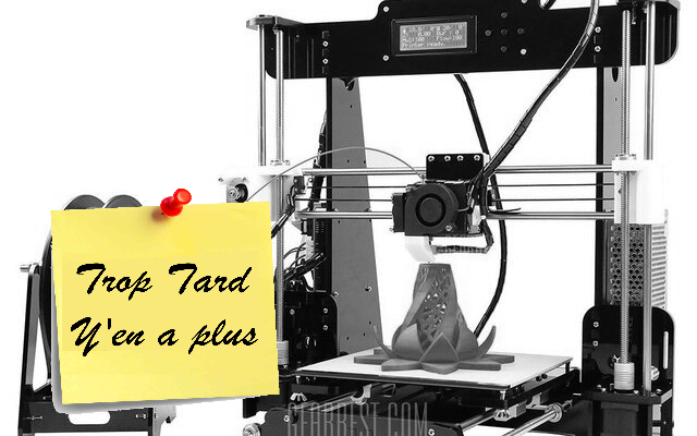 11.11 Imprimante 3D Anet A8 Prusa i3 Desktop 3D à 88€10