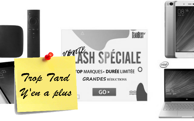 Grosse vente flash Gearbest, , Xiaomi Mi box, Aspirateur (…)