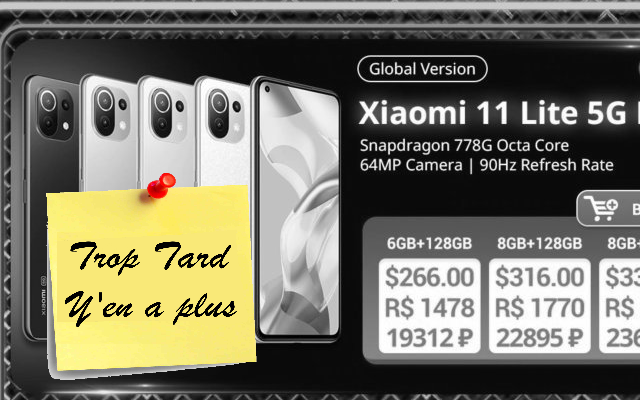 Single's Day, des promotions Xiaomi sur Aliexpress