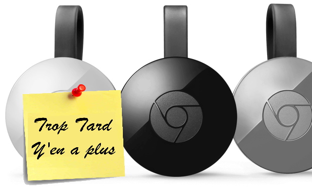 Clé Google Chromecast V2 et 5 films en VOD 27€99 livrée