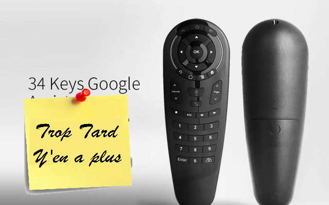 Télécommande souris Air mouse G30 fonction vocale et IR (…)