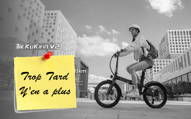 Le Vélo électrique KuKirin V2, roues 20 pouces pliant à (…)