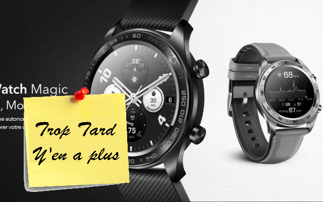 Montre connectée Honor Magic Watch, GPS, Altimètre, (…)