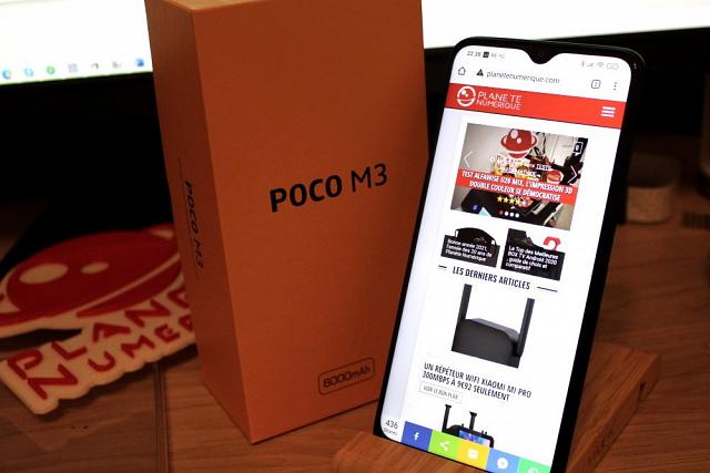 Test Xiaomi POCO M3, un smartphone entrée de gamme qui (...)