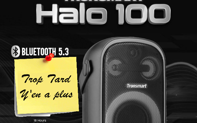 Le Haut-parleur d'extérieur et de fête Tronsmart Halo 110 (...)