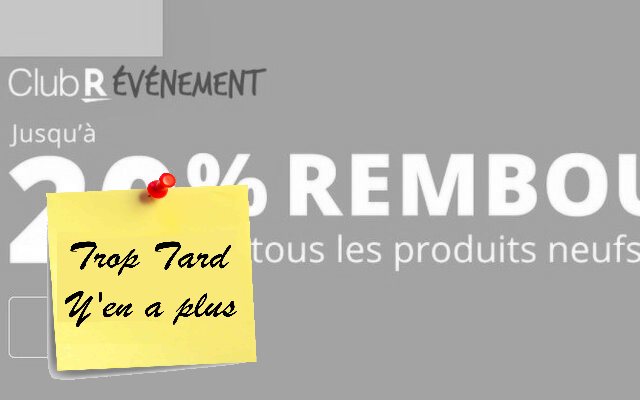 Rakuten MegaPeak, jusque 20% offerts en bon d'achat ce (…)