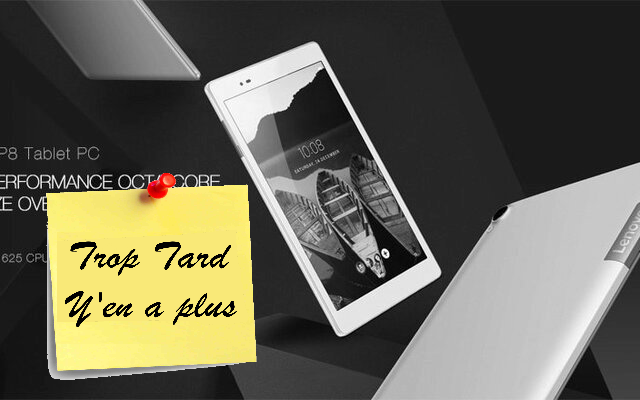 Tablette Android Lenovo P8 édition 3G/4G, 8 pouces, (…)