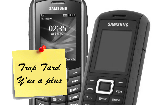 Téléphone de baroudeur Antichoc, étanche SAMSUNG B2710 (…)