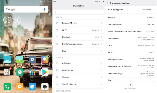 Miui 8.5 en français toujours aussi intuitif