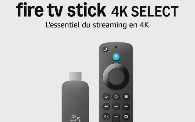 Le dernier Fire TV Stick 4K Select à 28,99 (-47%)