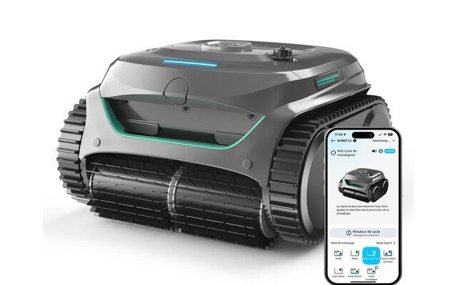Le WYBOT C2 Robot de Piscine Sans Fil, Nettoyage Parois (…)