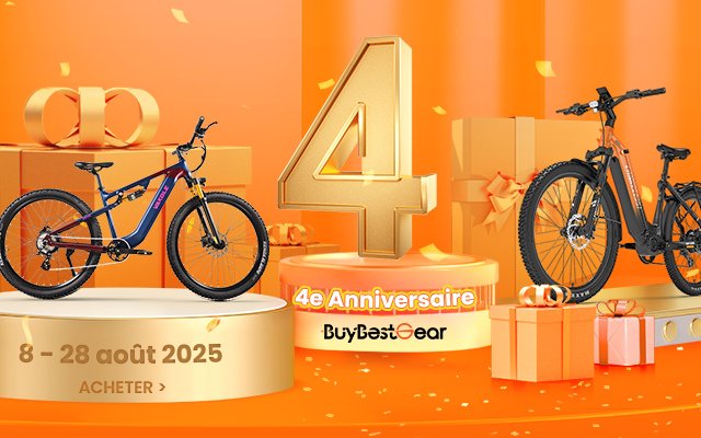 4 ans Buybestgear, nombreux vélos électriques Fat Bike (...)