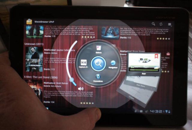 Le seul plus de l'interface : le bouton RING et ses raccourcis
