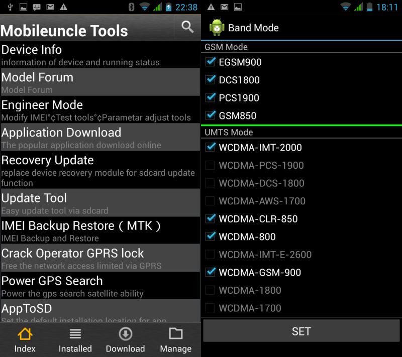 La boite à outil Mobileuncle Tools