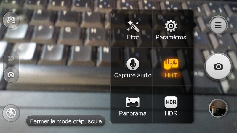 L'application appareil photo