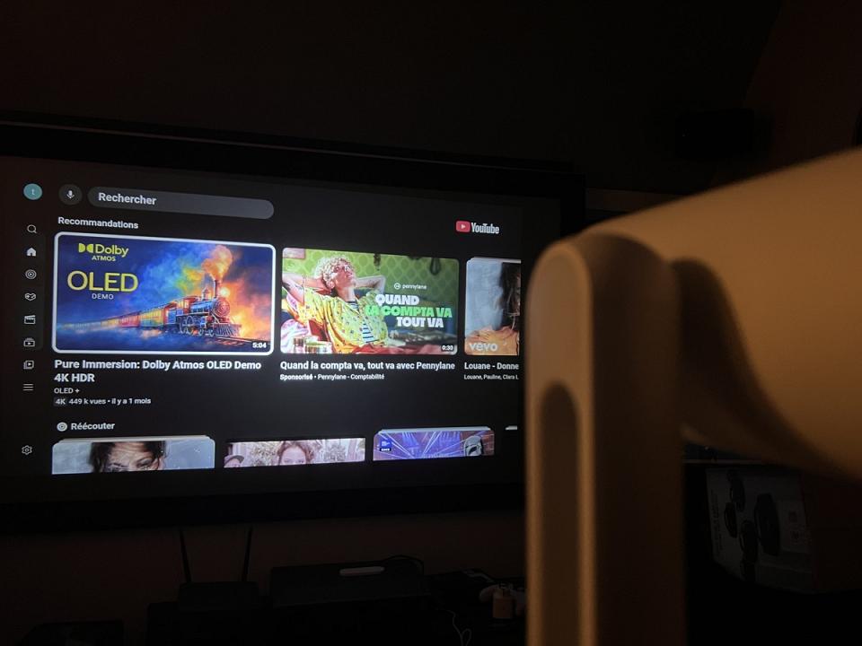 A faible distance, un bel écran 