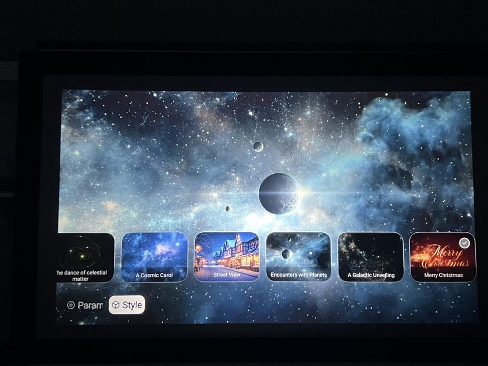 La fonction gadget « ciel étoilé »