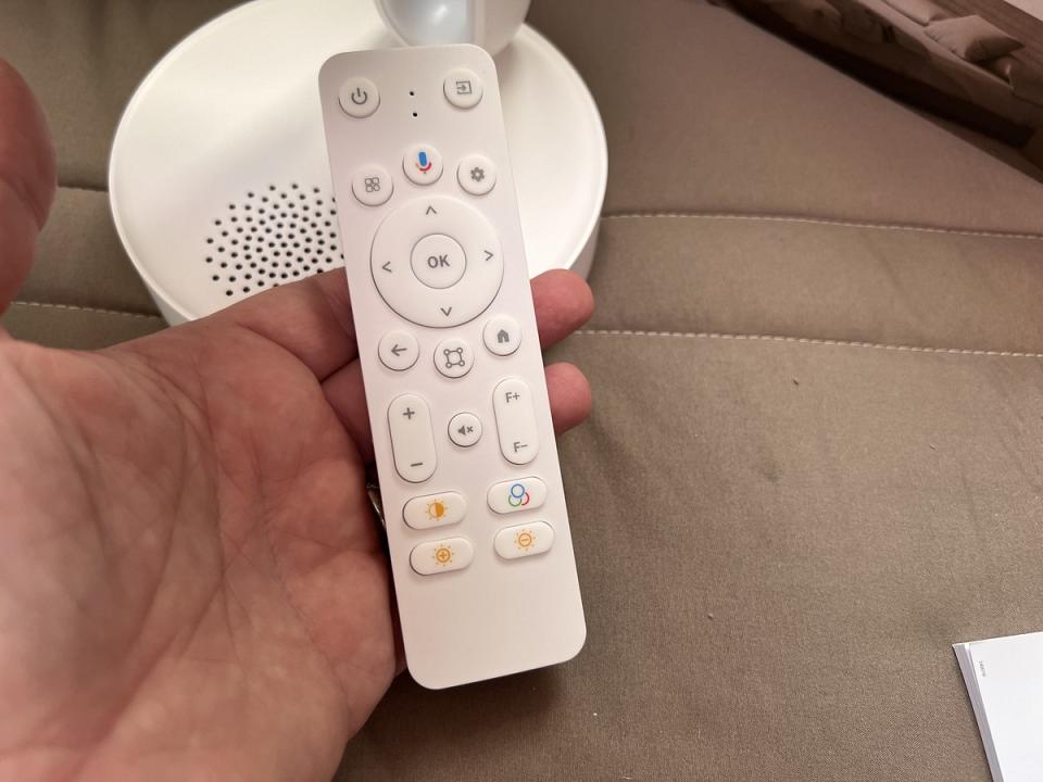 La télécommande avec des boutons veilleuse