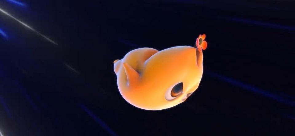 L'âme qui arrive vers le robot 