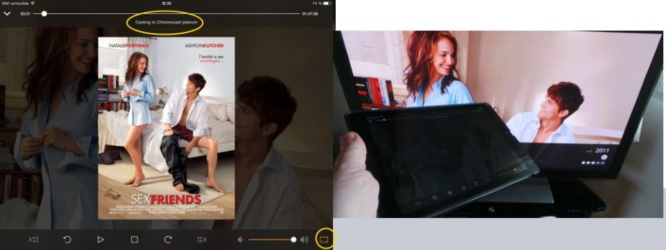 Un server Plex, une Tablette et un Chromecast