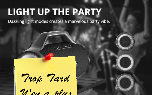 La Tronsmart Bang Max Party, 130 W, lumières et karaoké (...)
