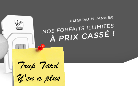 Forfait mobile illimité Voix / SMS / MMS et 1GO de data (...)