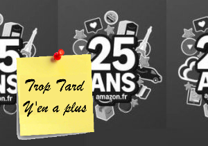 25€ de réduction sur Amazon pour 75€ d'achat