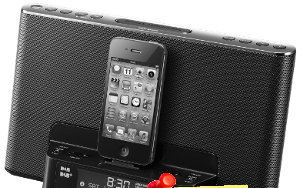 Dock iPhone Réveil SONY ICFDS15IPB noir -50% 32€04 livré