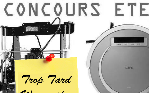 Concours, gagnez une imprimante 3D et un Aspirateur (…)