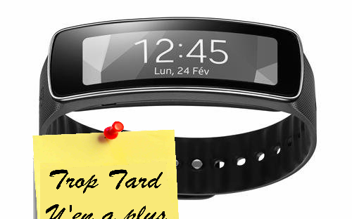 Montre Samsung Gear Fit noire 49€99 (ODR 100€)