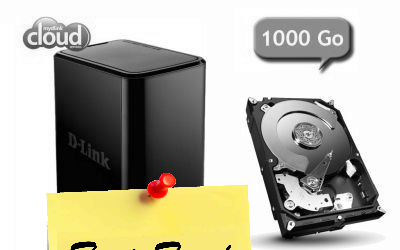 NAS DNS-320L NAS 2 baies et Disque dur 1To 99,99 € !