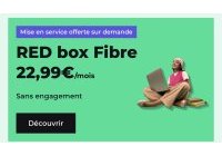 Deal 22,99€ par mois la Fibre RED Box, débit 1GBit/s, appels (…)
