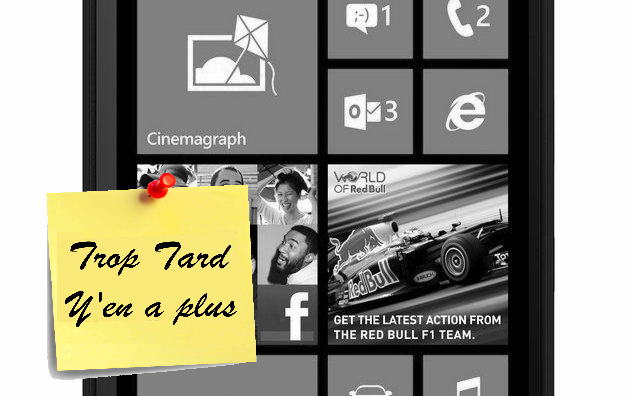 Windows Nokia Lumia 520 noir 79€ livré après odr