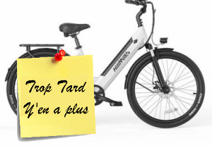 Vélo ville électrique HillMiles MileCity, capteur de (...)