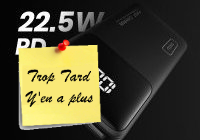 Deal expiré La Batterie externe 10000mAh 22,5W Iniu à 10,75€