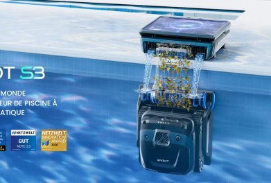 Wybot S3 : le robot piscine 3.0 avec IA et vidage automatique à 1899€