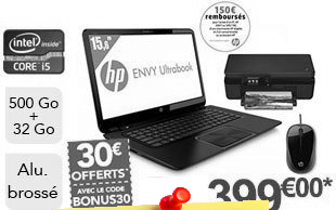 Pack PC portable HP Ultrabook 15,6'' Core i5 + (…)