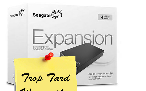 Disque dur externe 3″5 USB 3.0 Seagate 4To à 118€75 livré