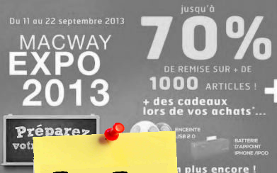 MACWAY Expo, bons plans pour votre MAC et plus et (...)