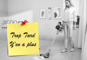 Aspirateur Balai sans fil JIGOO C300, 30 KPa, écran (...)