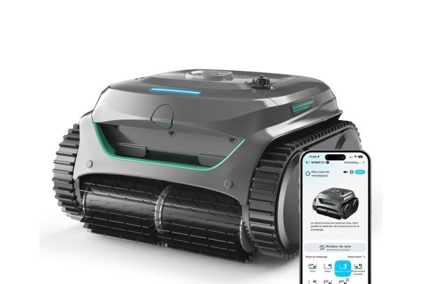 Le WYBOT C2 Robot de Piscine Sans Fil, Nettoyage Parois & Ligne d'eau, Double Filtration à 439,99€