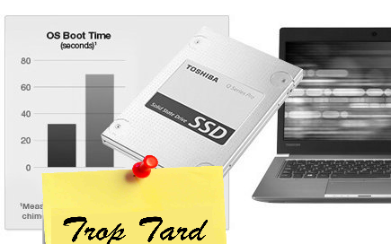 Disque SSD Toshiba Q Pro 128Go 47,99€ livraison offerte