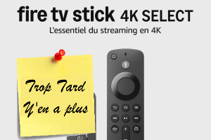 Deal expiré Le dernier Fire TV Stick 4K Select à 19,99 (-64%)