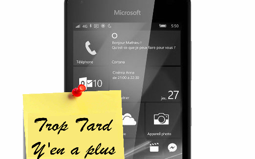 Smartphone 4G Windows 10 Lumia 550 4,7 pouces HD 69€90 (...)
