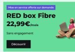22,99€ par mois la Fibre RED Box, débit 1GBit/s, appels (…) à la une